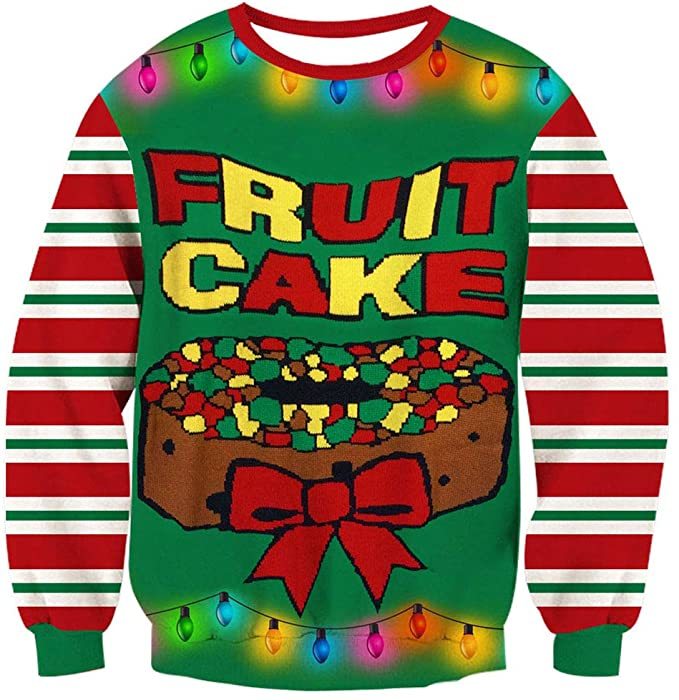 Rave on Friday Unisexo Navidad Sudaderas 3D Impresin Ugly Christmas Sweater Hombre Tops Sweatshirt S-XXL