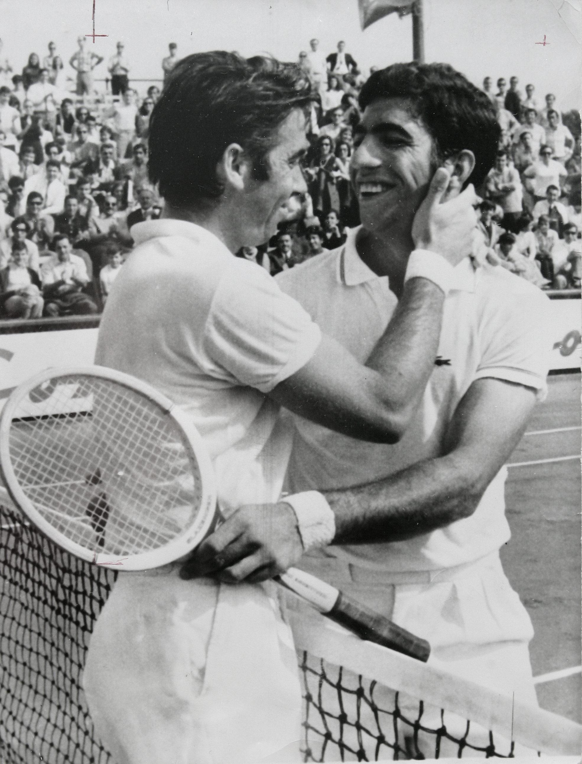 Santana y Orantes, tras disputar una final, en una imagen de archivo.