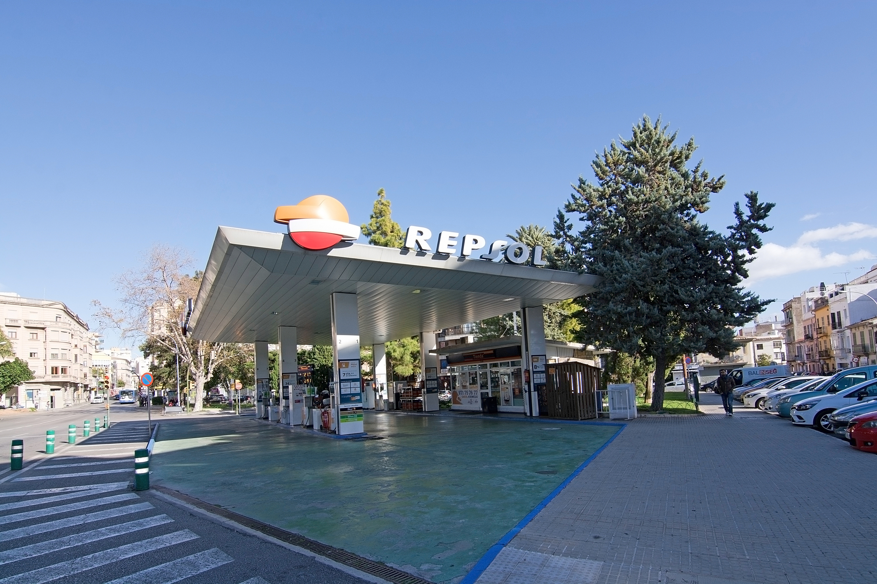 Gasolinera de Repsol en Madrid.