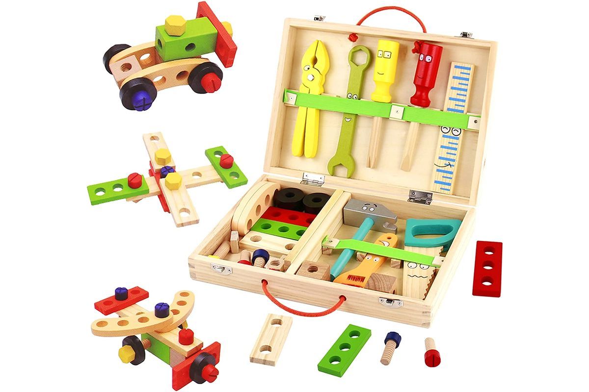 TONZE Juguetes Montessori Niños Niña 3 Años Juguetes de Madera 6 en 1 Juegos  Educativos de