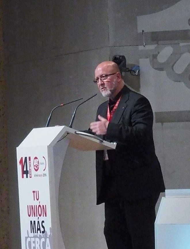 Luis Miguel López Reillo, secretario general de la UGT en Madrid.