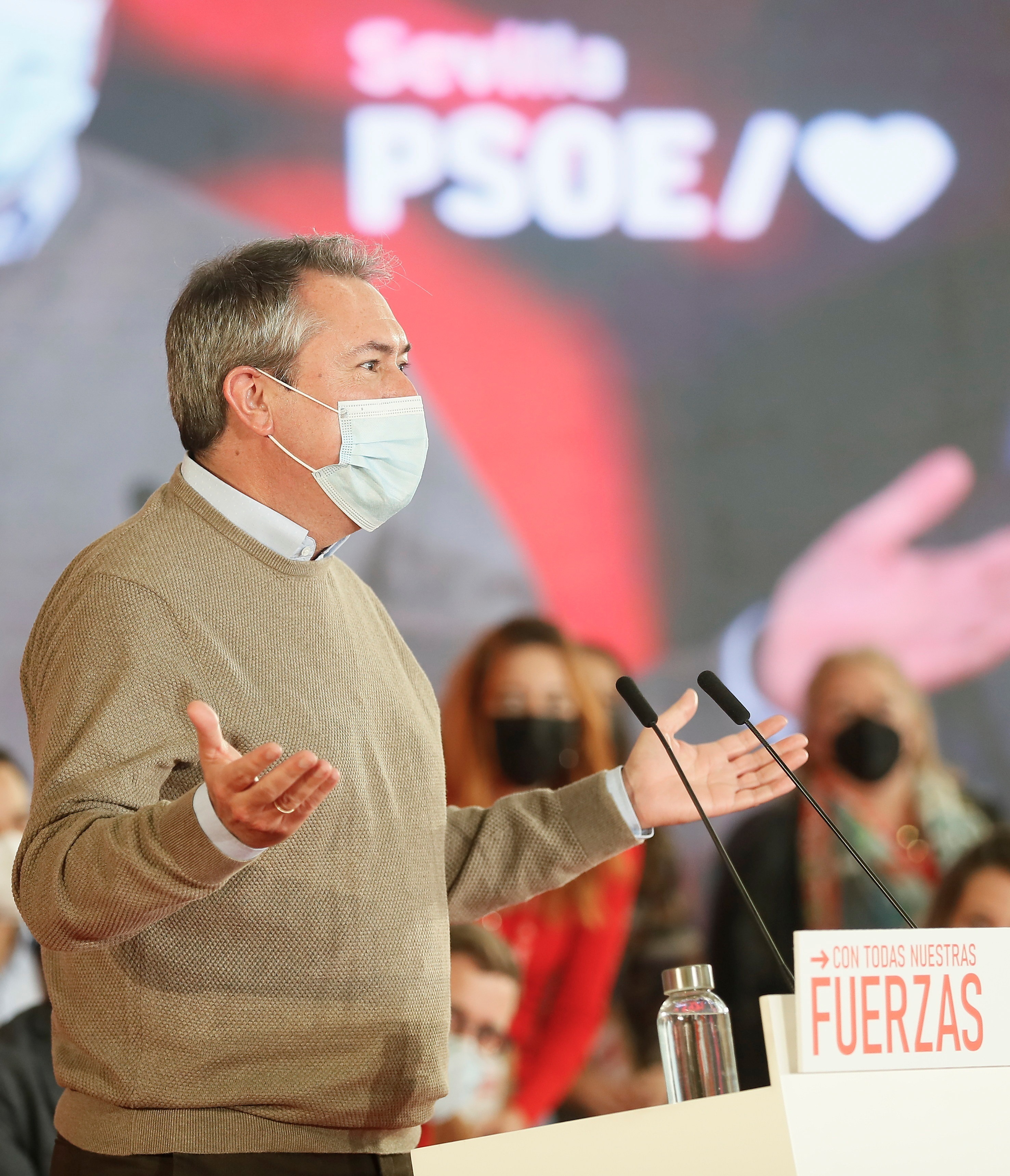 Juan Espadas, este domingo, en el congreso del PSOE de Sevilla.