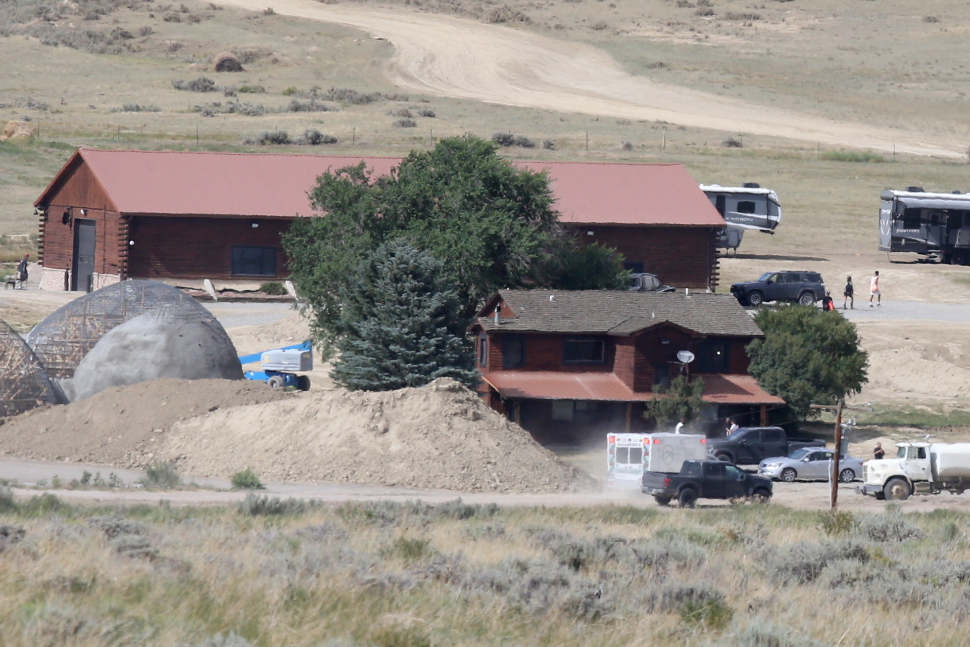 El rancho de Kanye West en Wyoming, una de sus propiedades.