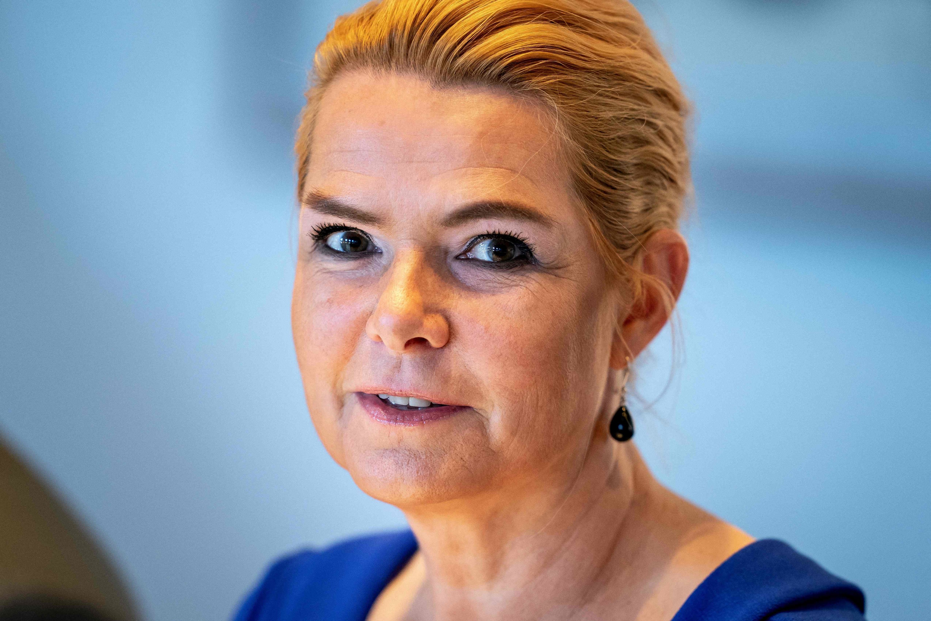 La ex ministra de Inmigracin, Inger Stjberg.