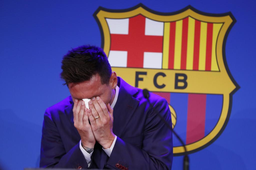Leo Messi, el día de su despedida del Barça.
