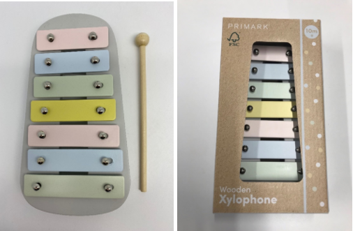 Primark retira de sus tiendas un xilófono infantil por riesgo de asfixia y pide a los clientes que ya lo han comprado que lo devuelvan
