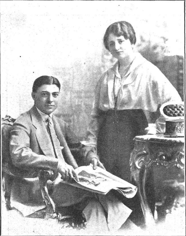 Eduardo Arcos, Fantomas o El Rey de los ladrones, con su amante Leonor Fioravanti.