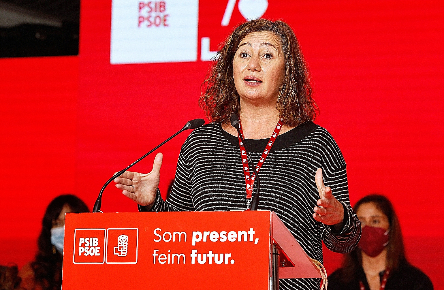 Francina Armengol, en el congreso del PSOE de Baleares.