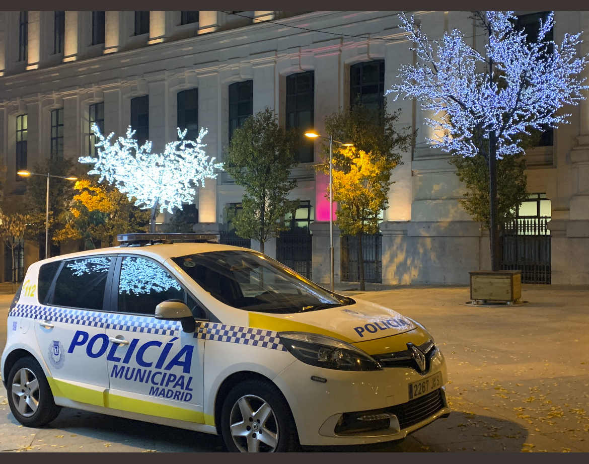 Coche patrulla de la Polica Municipal de Madrid.