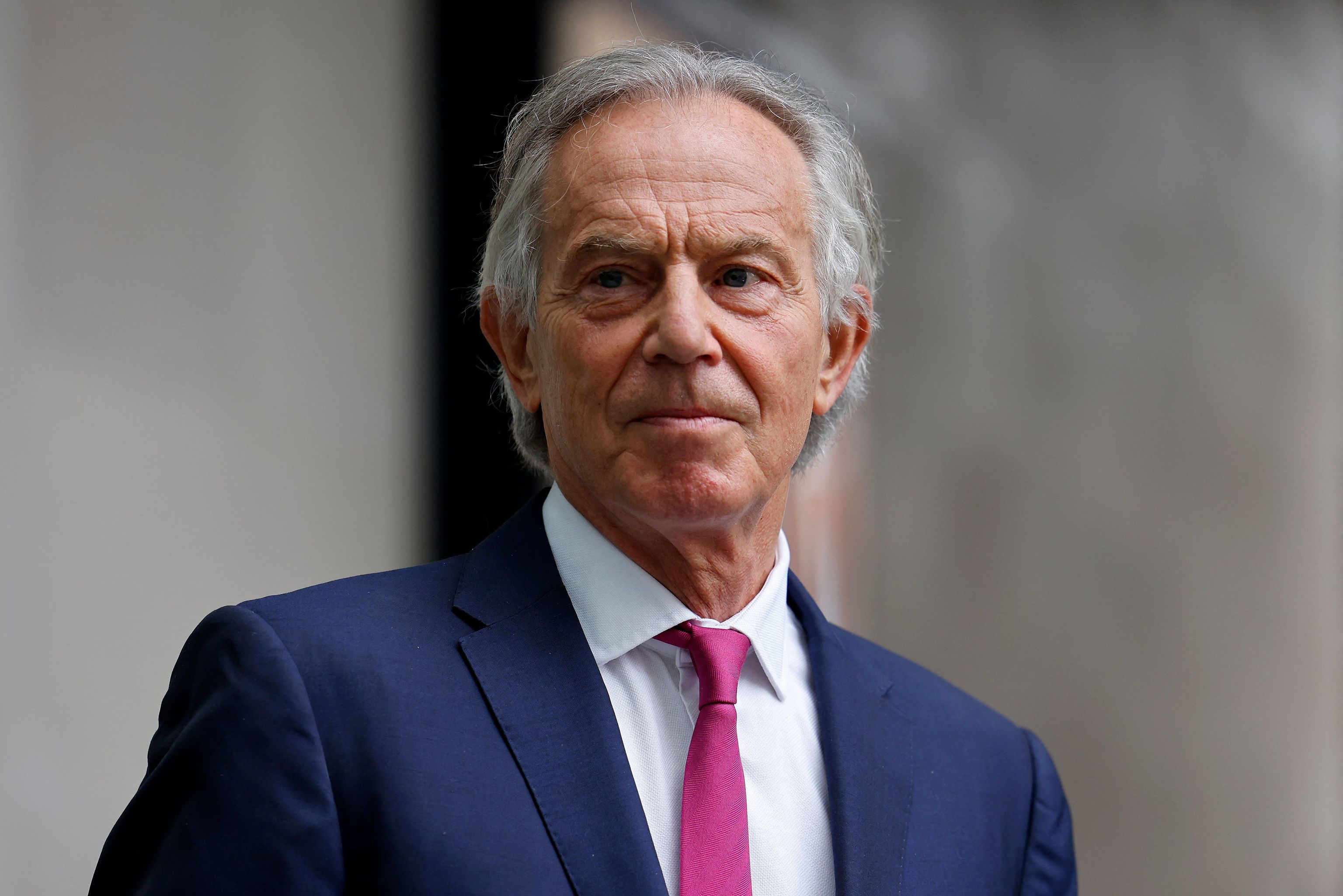 El ex premier laborista, Tony Blair, en una foto de 2021. rded for outstanding public service and achievement. (Photo by Tolga Akmen / AFP)