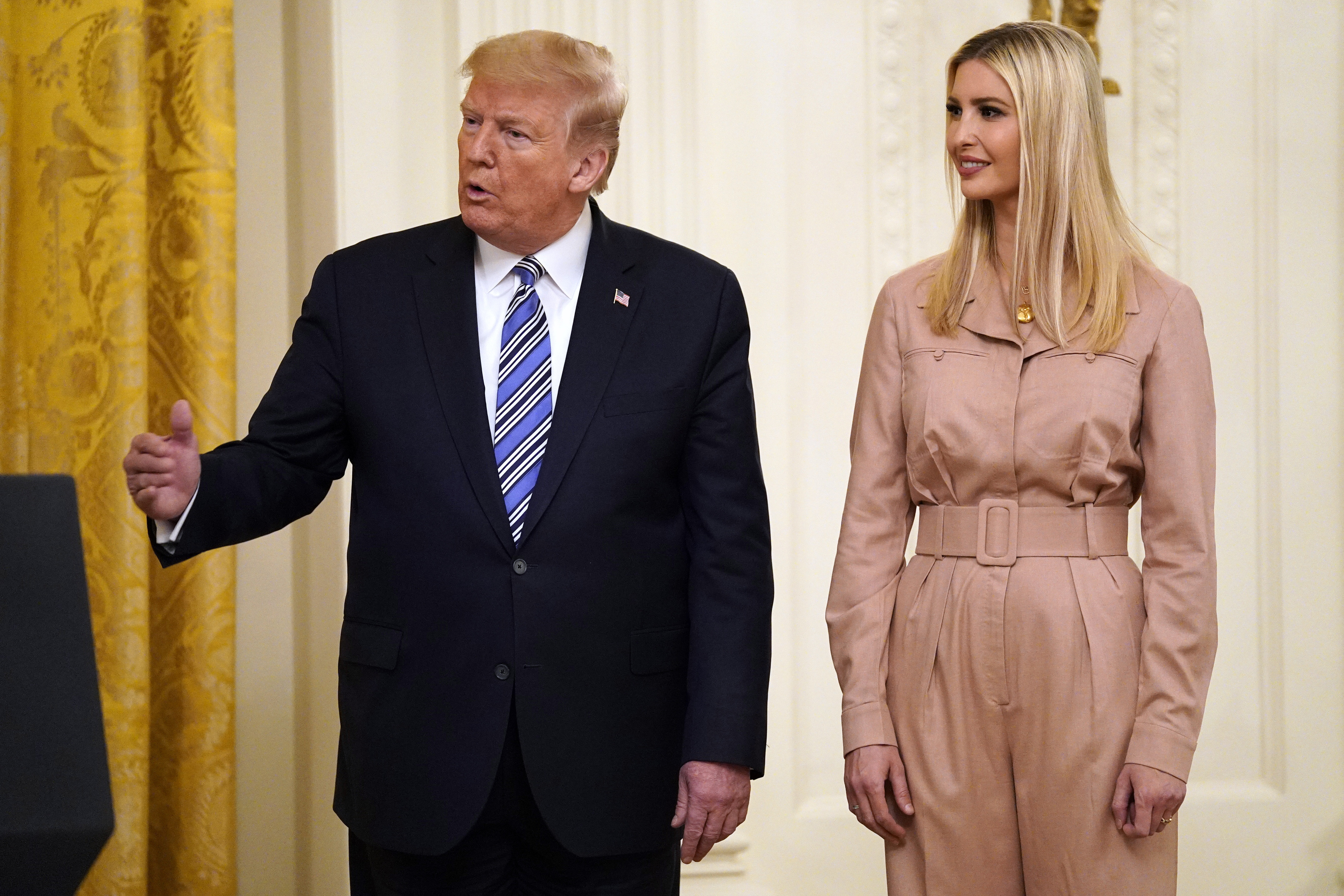 Donald Trump con su hija Ivanka.