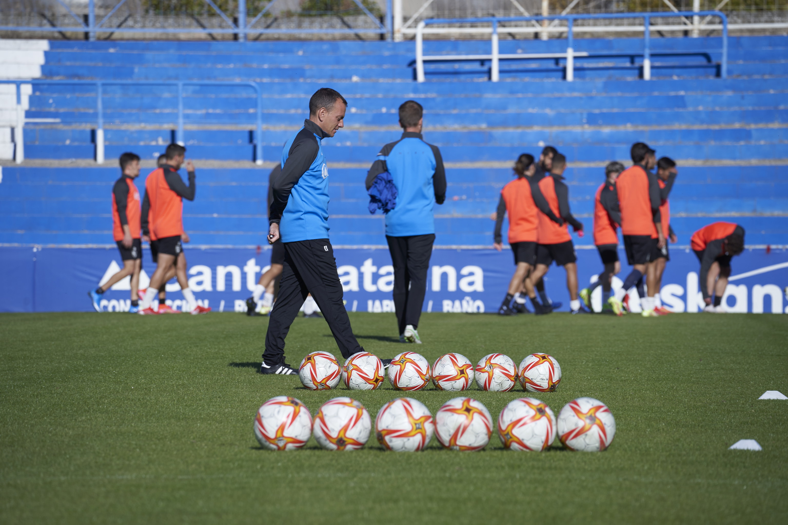 Alberto Gonzlez, en el entrenamiento .
