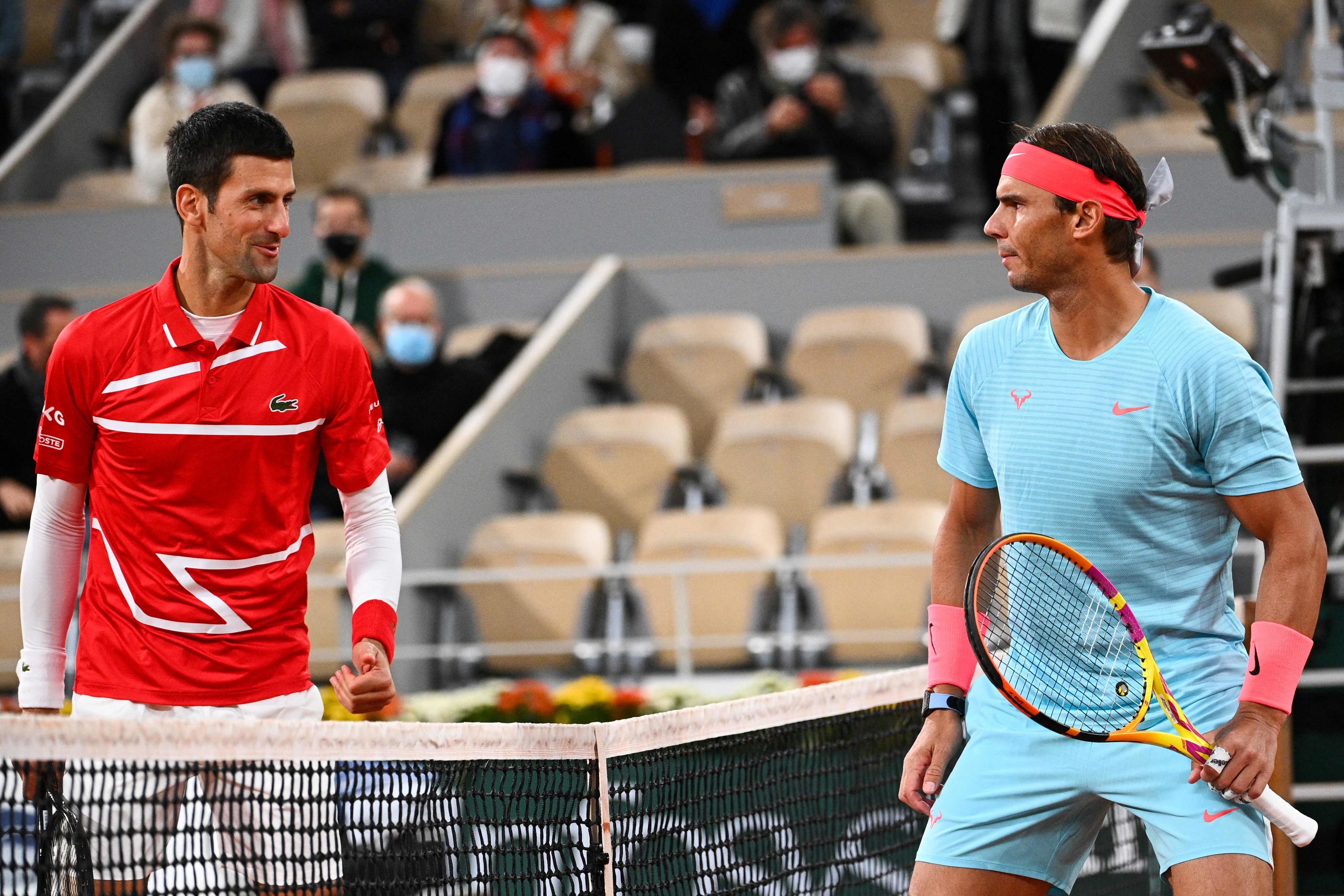 Nadal y Djokovic, durante el pasado Roland Garros.