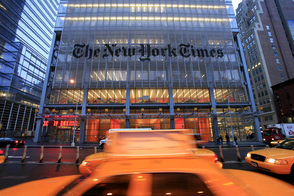 La sede de The New York Times