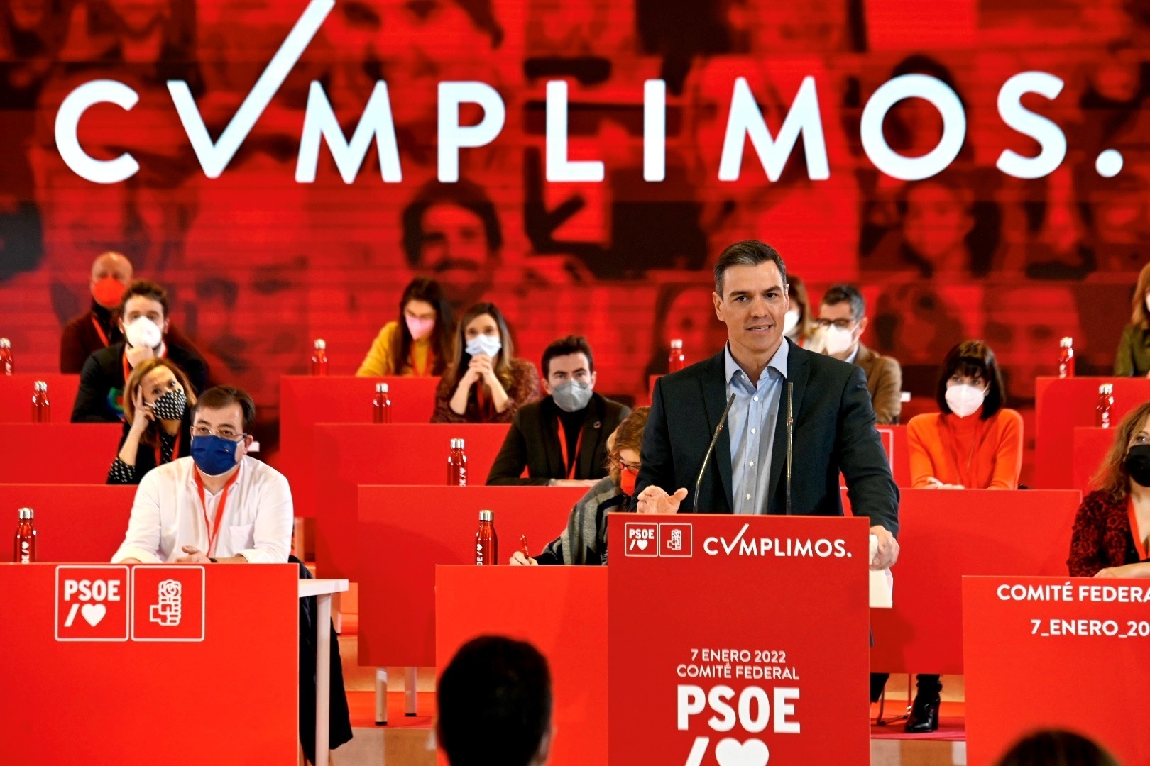 Pedro Sánchez, durante su intervención en el Comité Federal del PSOE.