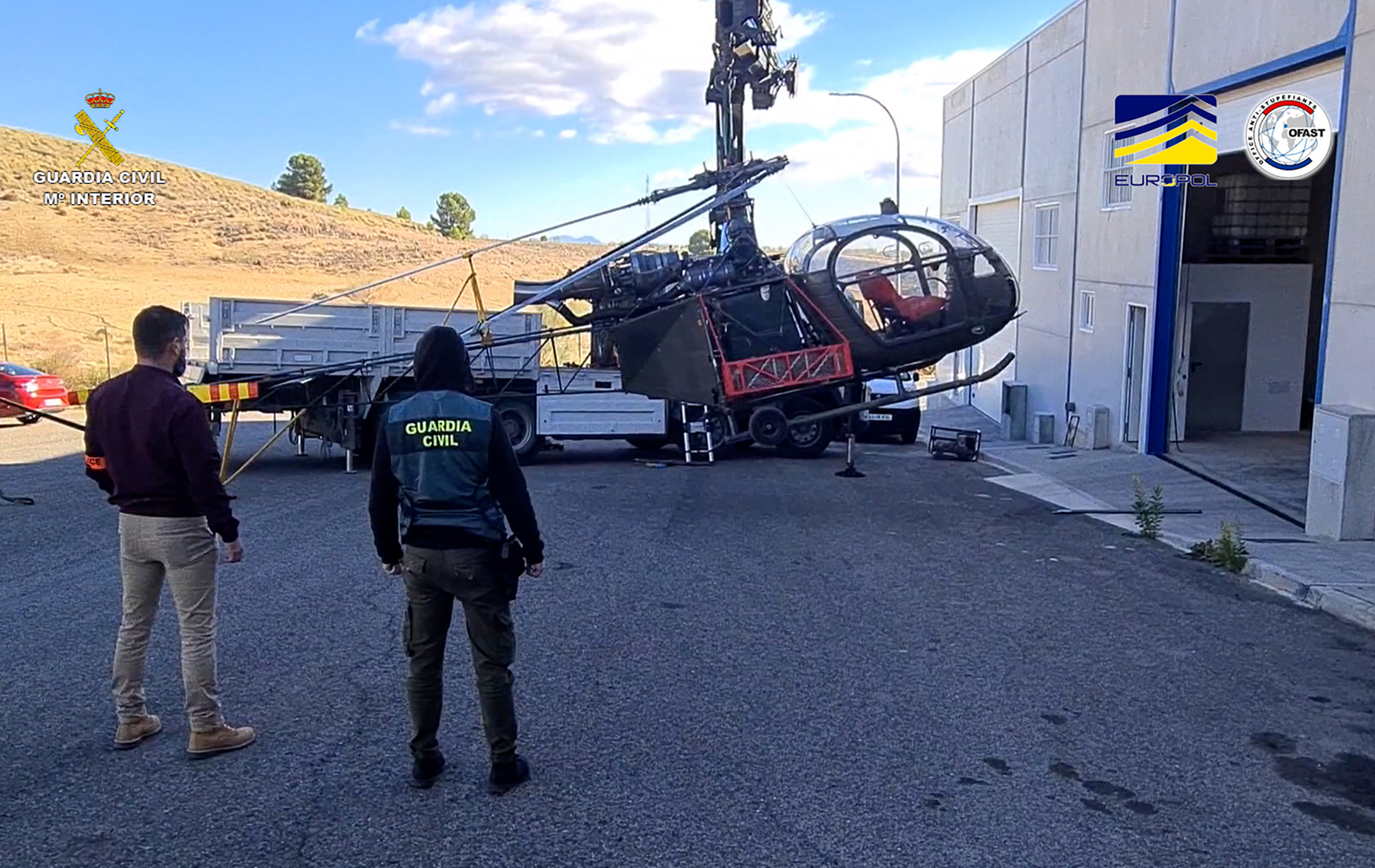 El helicptero intervenido en Torremolinos