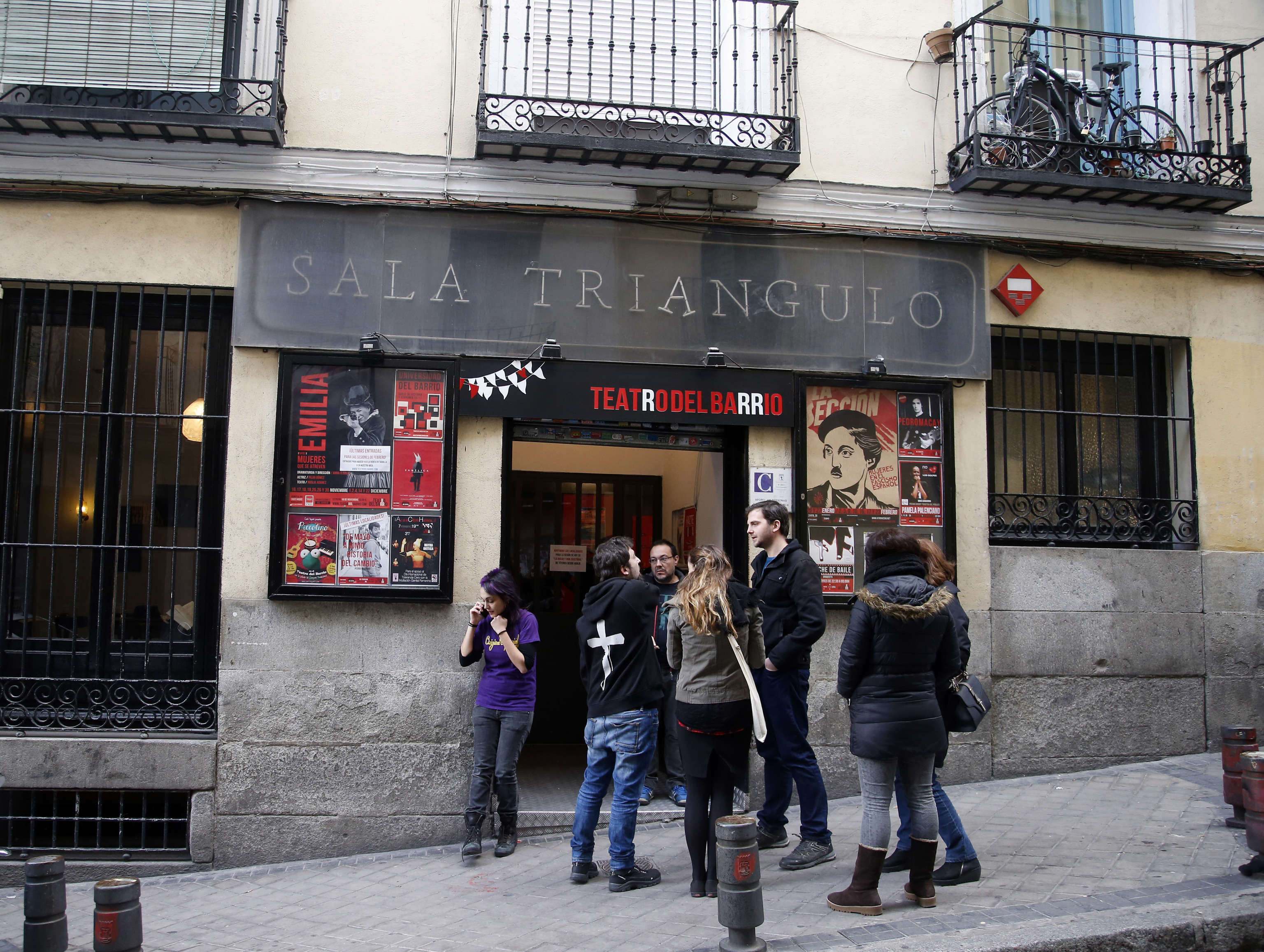 La entrada del Teatro del Barrio, en una imagen de archivo.