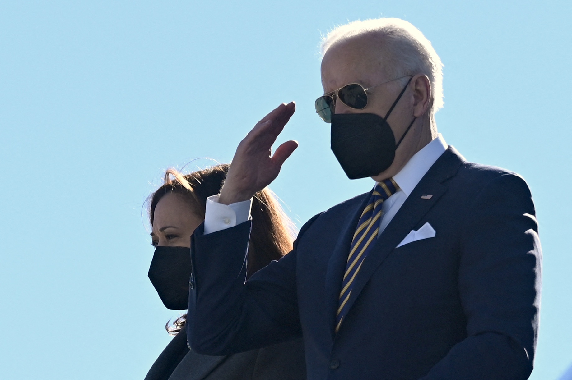 Joe Biden y Kamala Harris desembarcan en Atlanta.