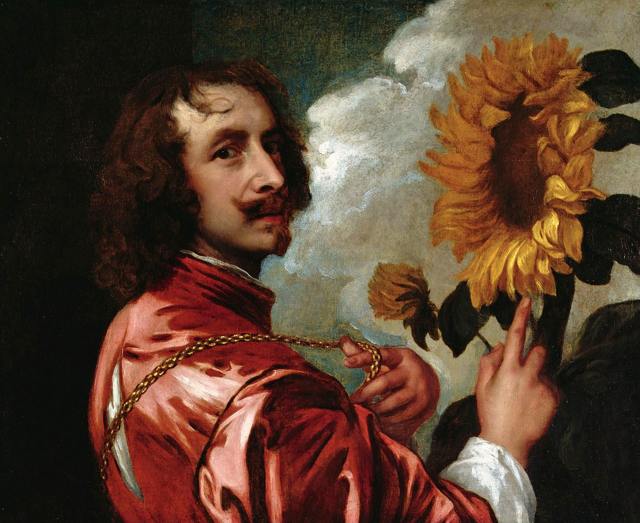 Autorretrato de Anton van Dyck.