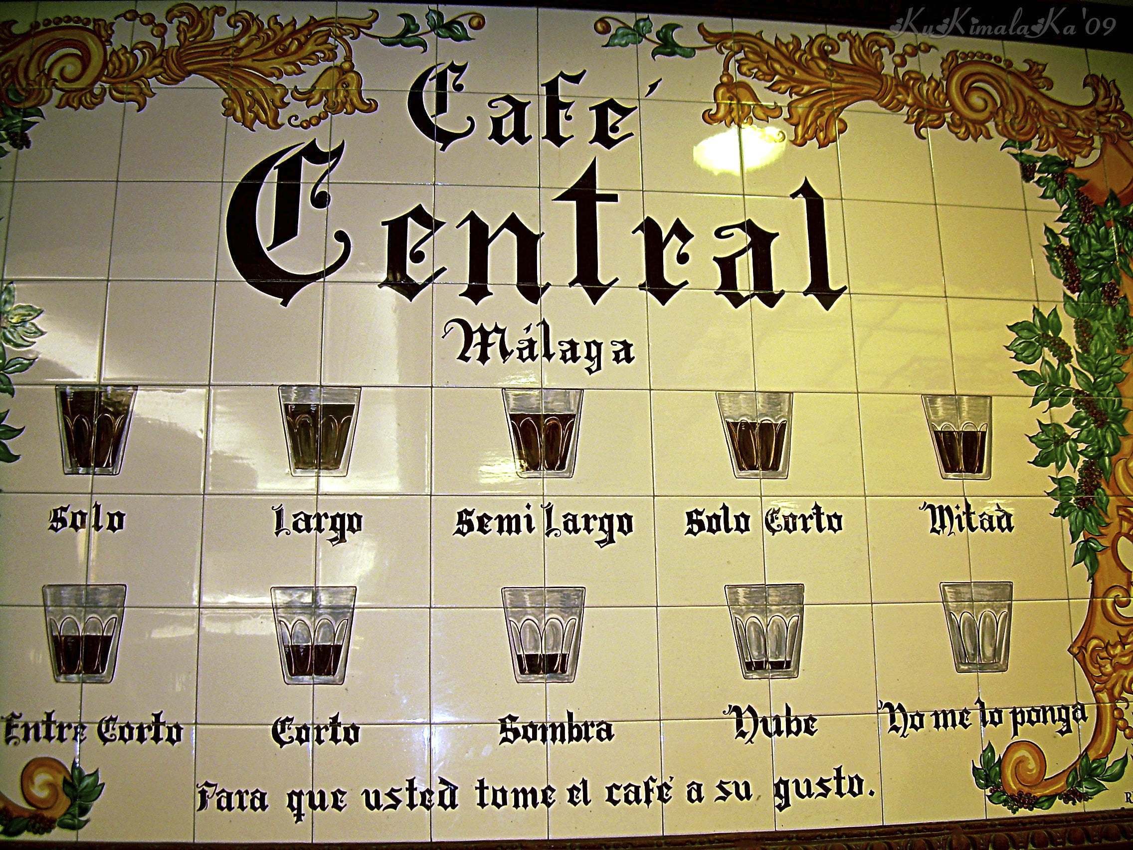 Detalle del establecimiento Café Central.