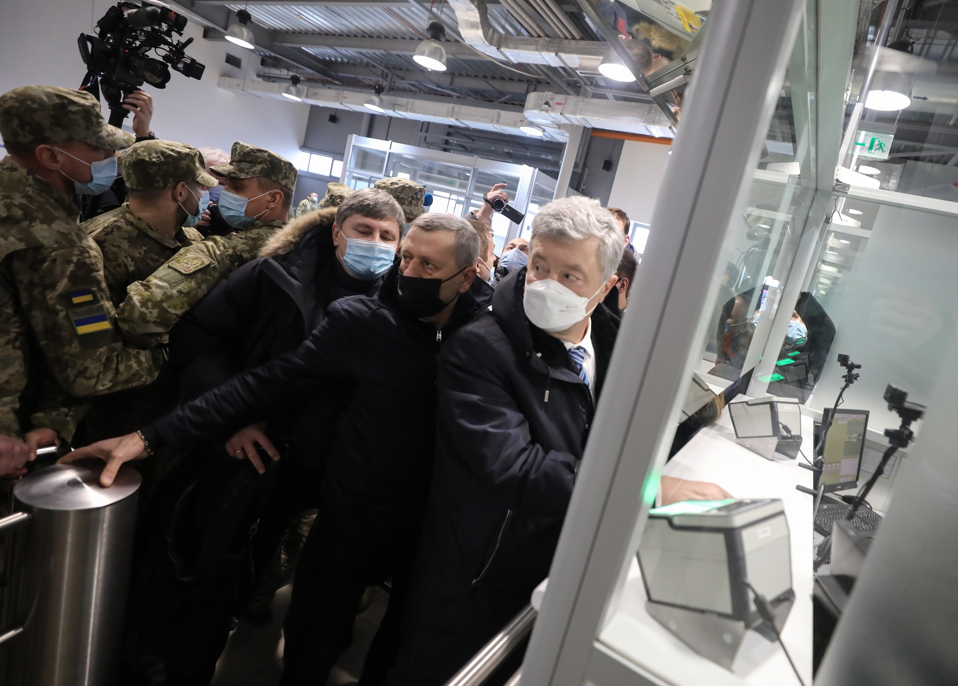 Petro Poroshenko a su llegada a Kiev.