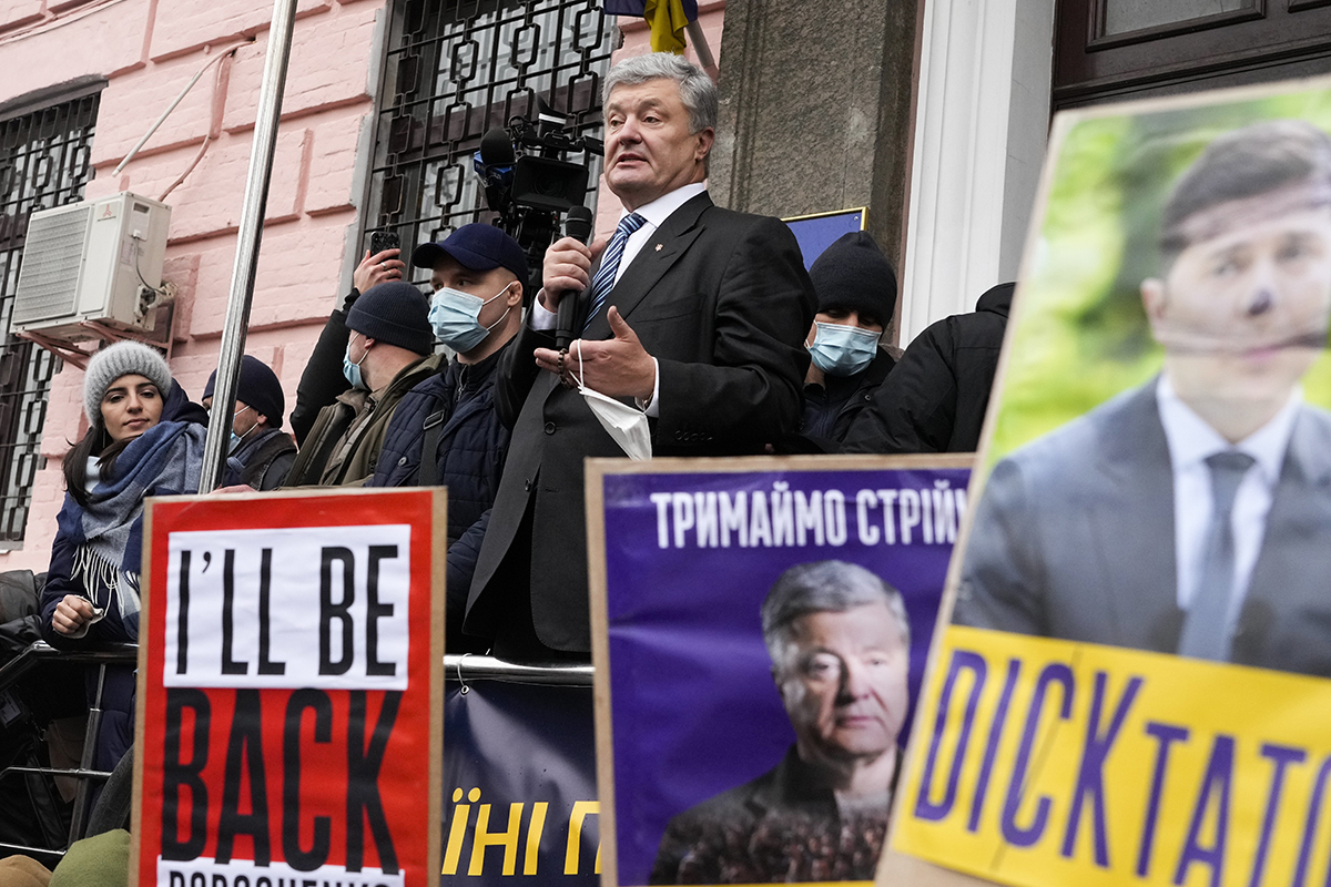 Petro Poroshenko, este lunes, en Kiev.