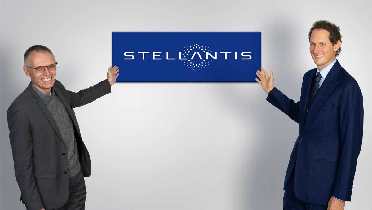 Carlos Tavares, CEO de Stellantis, junto a John Elkann, presidente de Stellantis