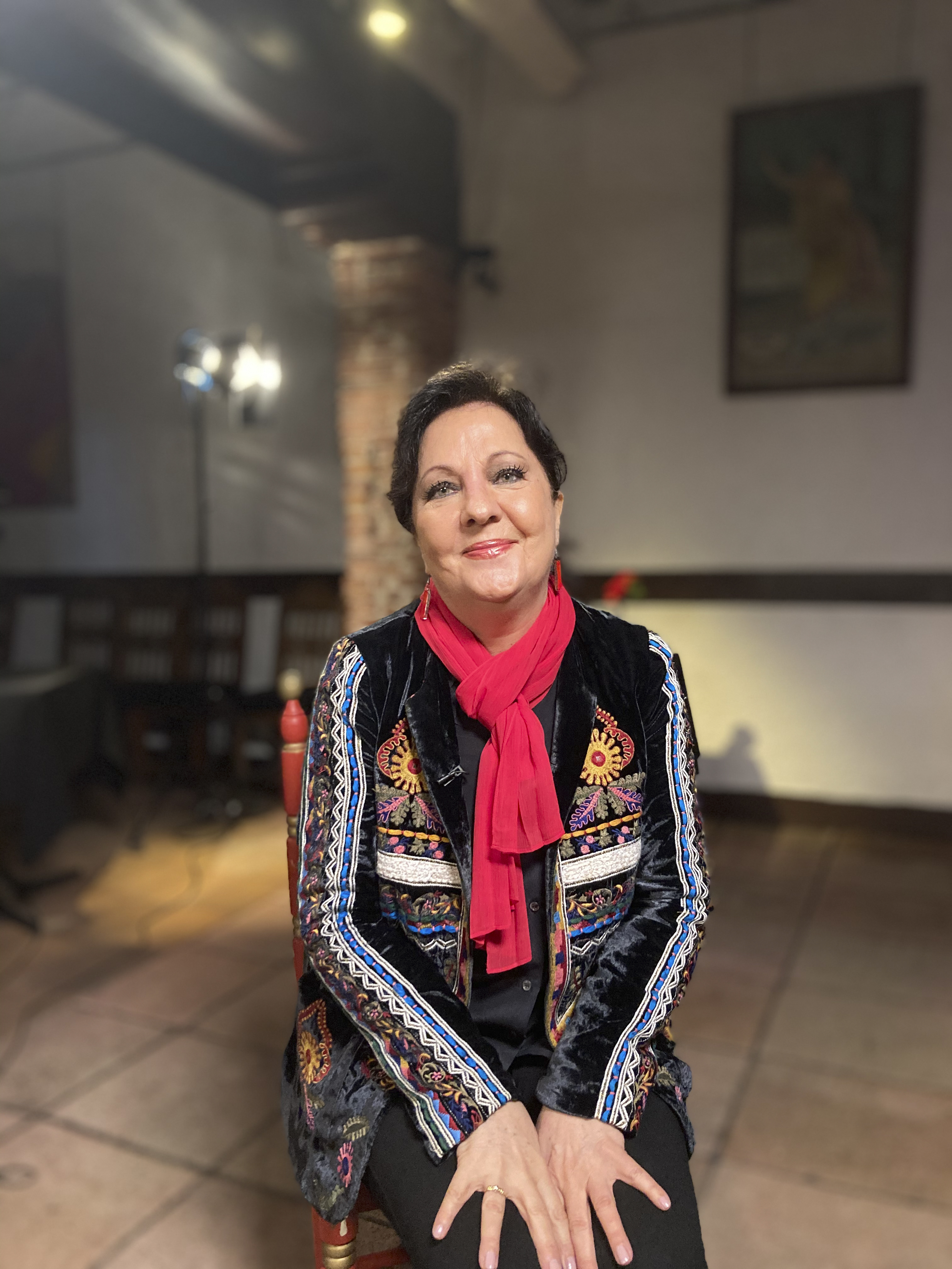 Carmen Linares, en una imagen reciente en el Cafe de Chinitas, donde creció en Madrid, con Morente y en paralelo a Camaron en Torres Bermejas.