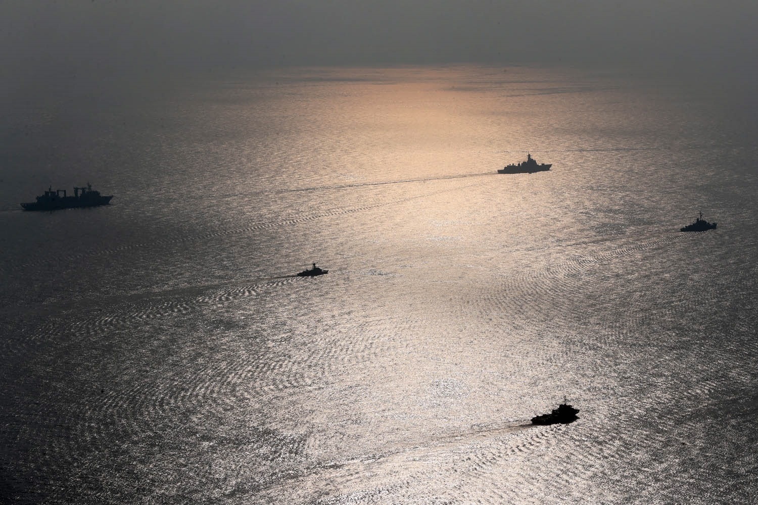 Maniobras navales en el Índico.