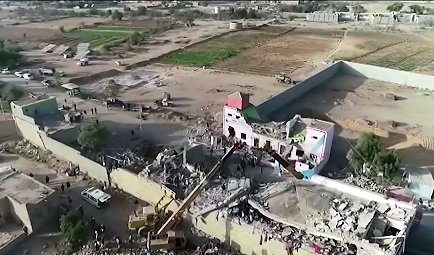 Captura de un vídeo del ataque a Saada, bastión hutí.