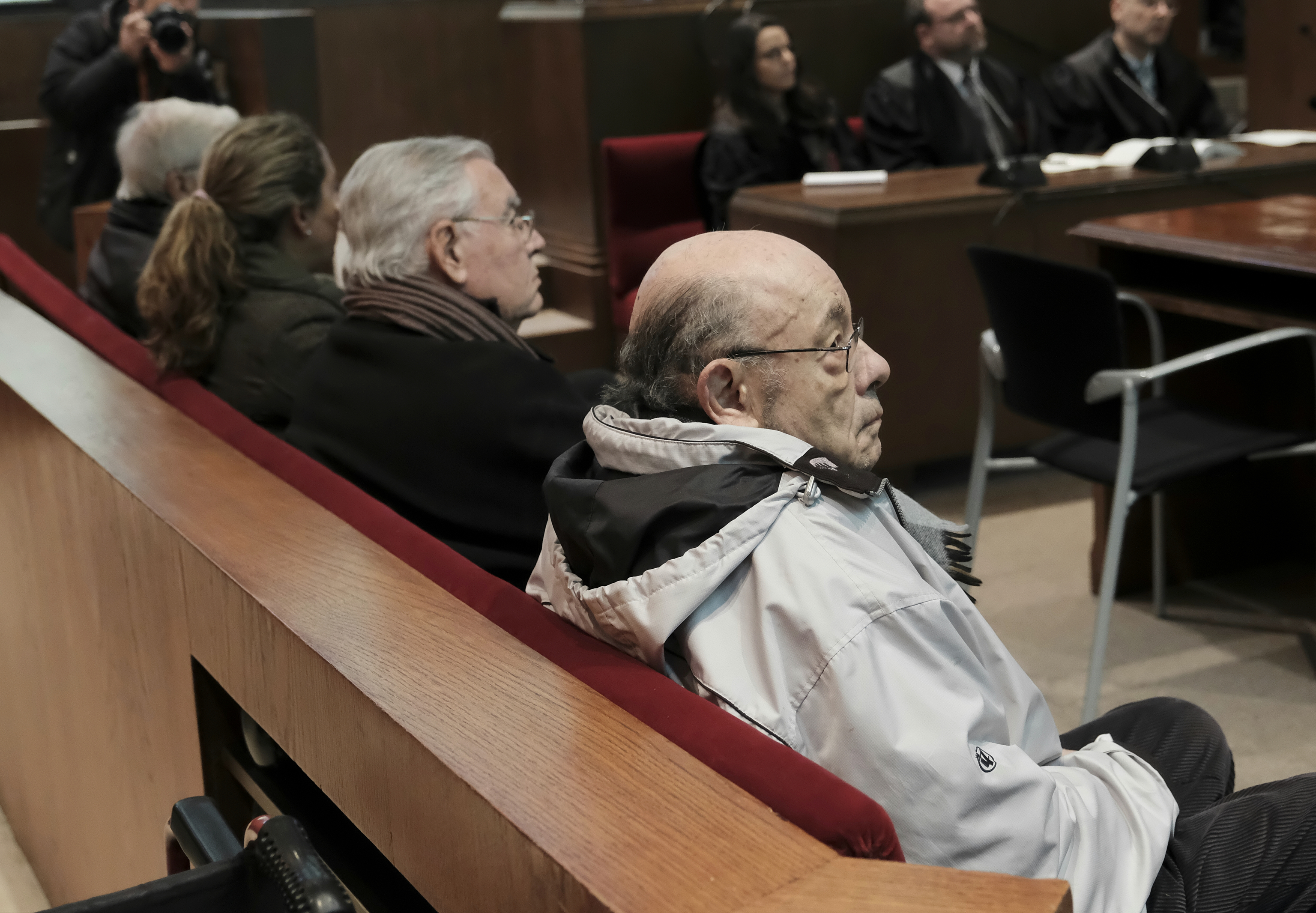 Jordi Montull y Fèlix Millet, durante el juicio en el Palacio de Justicia.