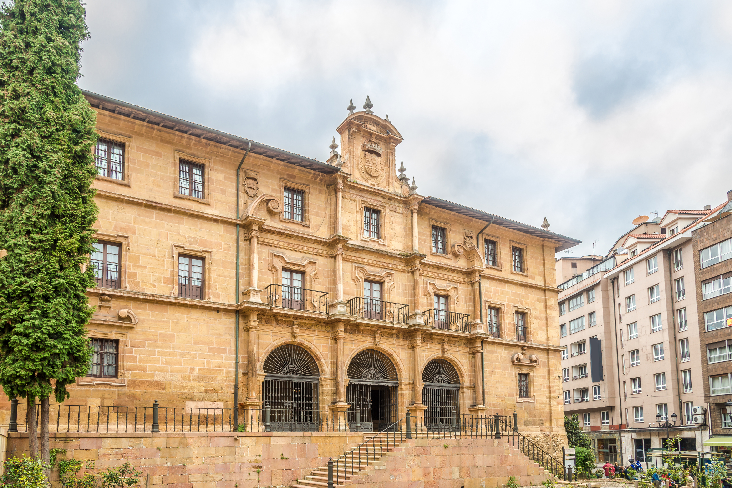 El monasterio de San Pelayo, en Oviedo.