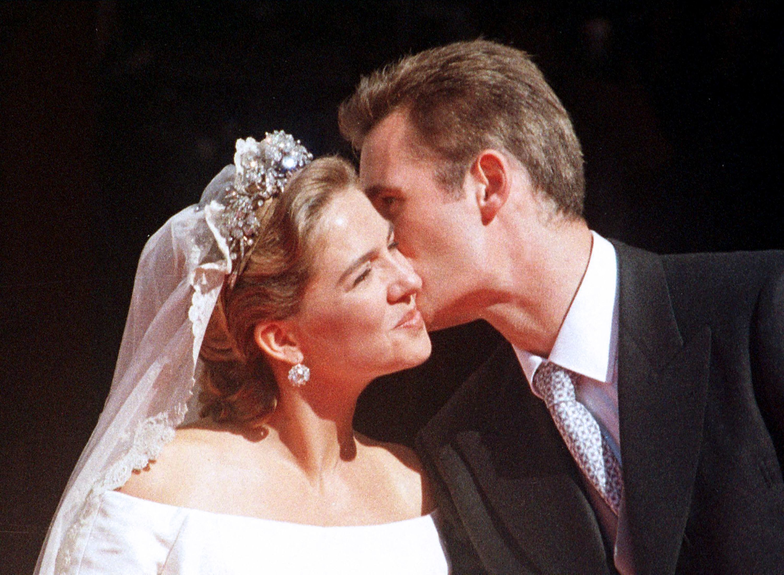 La Infanta y Urdangarin el día de su boda, el 4 de octubre de 1997.
