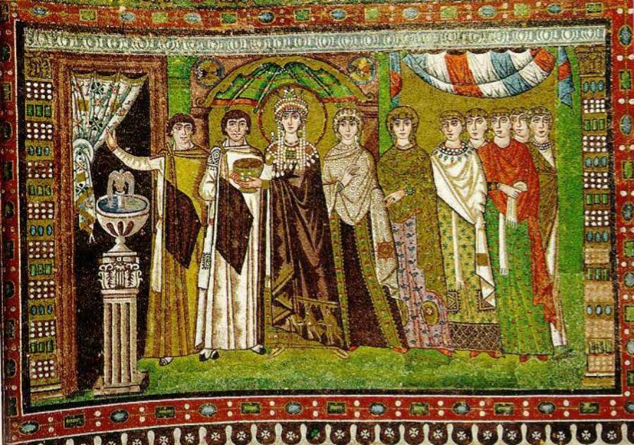Cuando el cuerpo no se dejaba ver ni en pintura - Teodora y su corte (siglo VI)