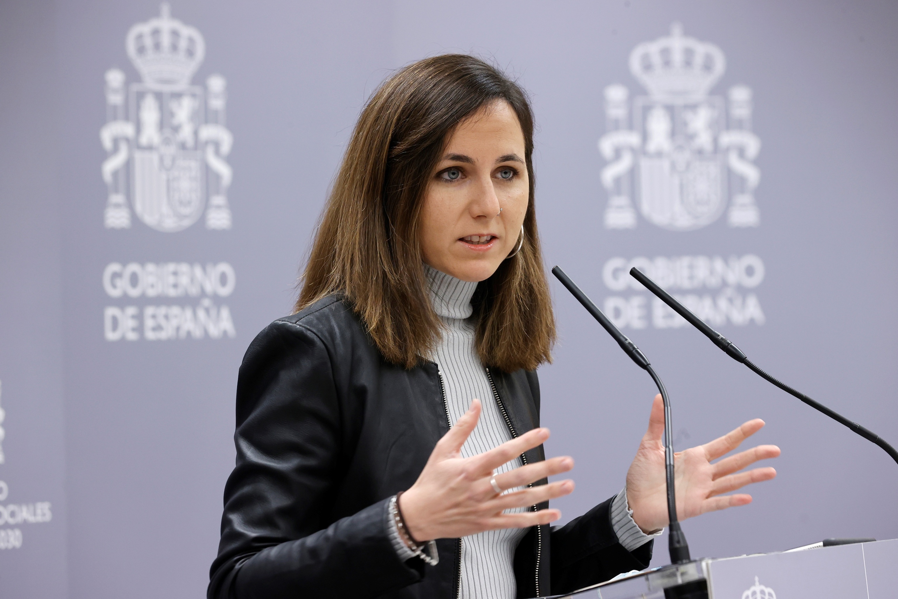 La ministra y líder de Podemos, Ione Belarra.