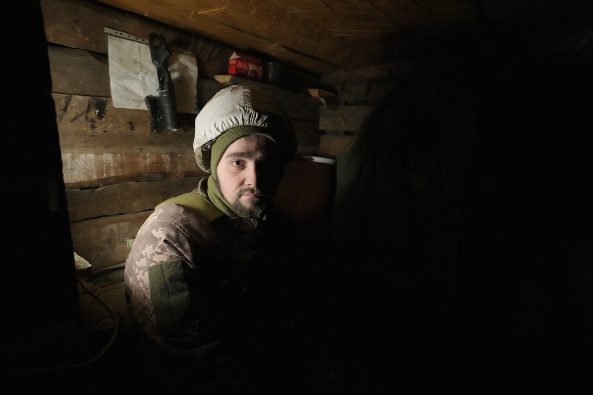 Un soldado ucraniano, en la región de Luhansk.