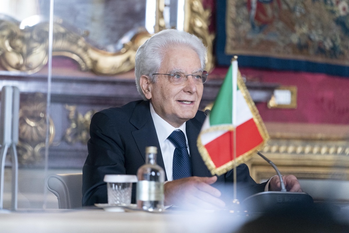 El presidente italiano, Sergio Mattarella.
