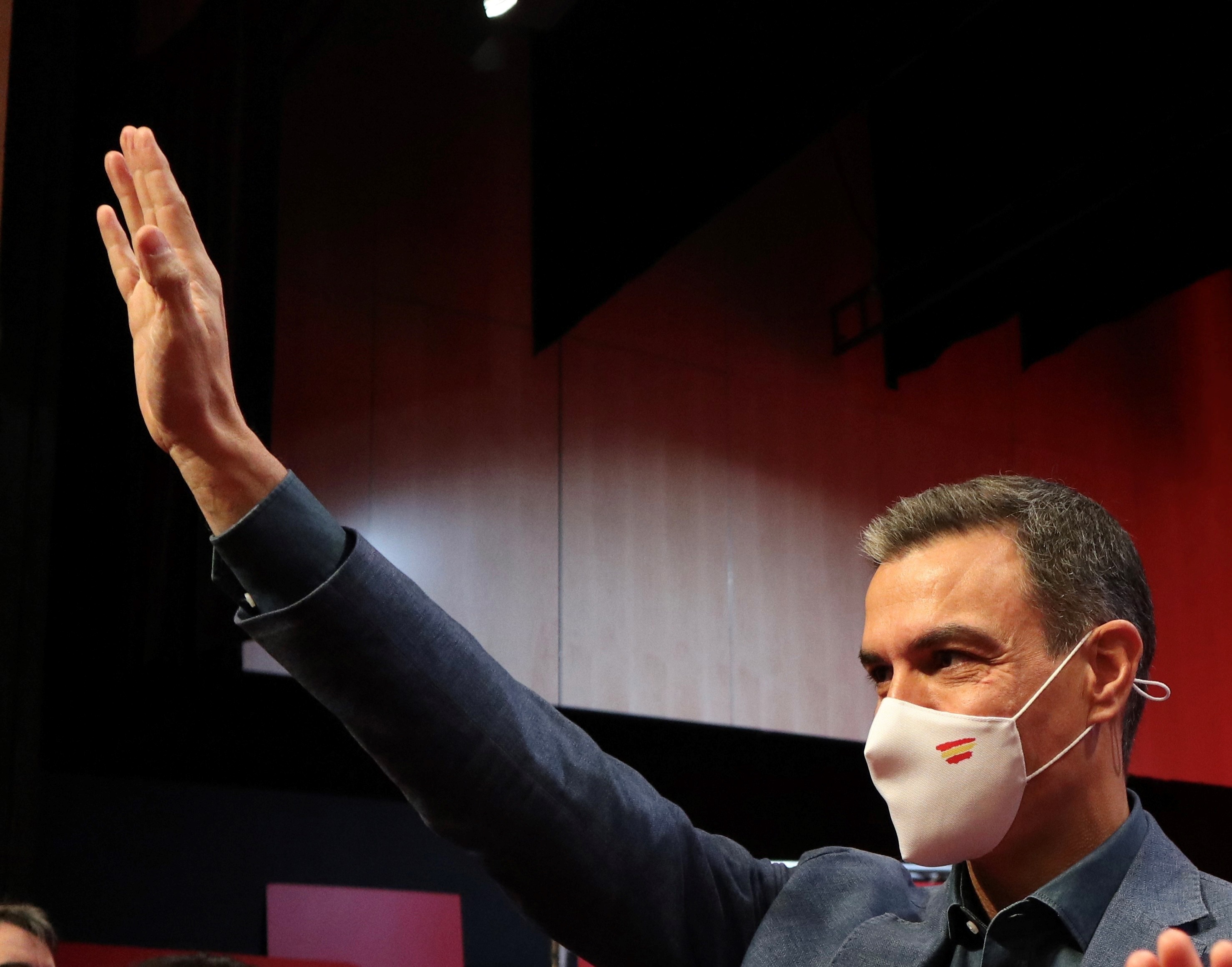 Pedro Sánchez, el sábado, en un acto electoral del PSOE en Zamora.