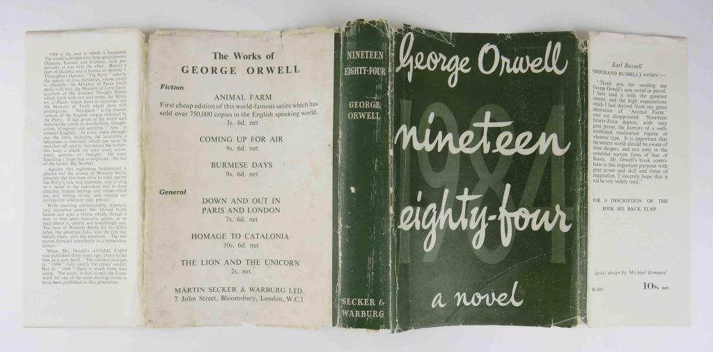 Primera edicin del libro '1984' de George Orwell.