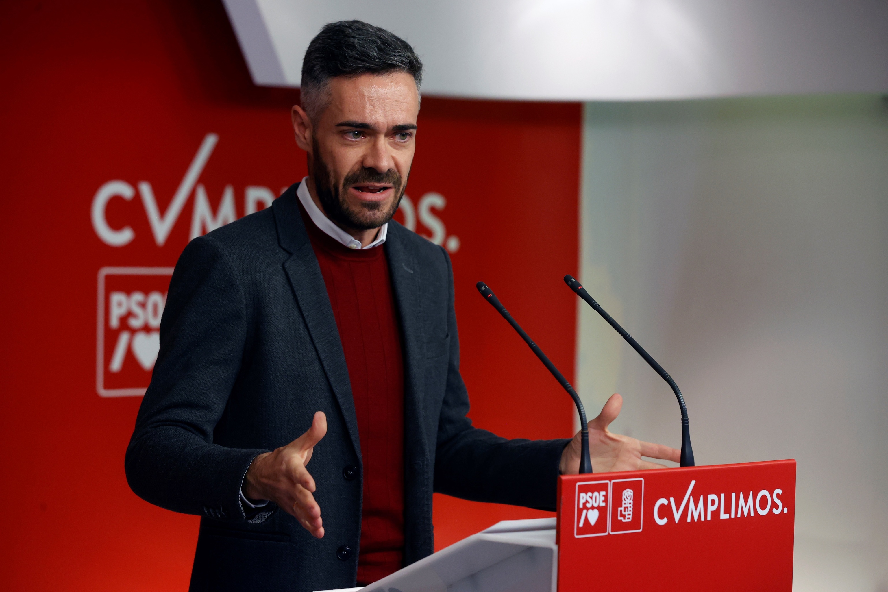 El portavoz de la Ejecutiva del PSOE, Felipe Sicilia.