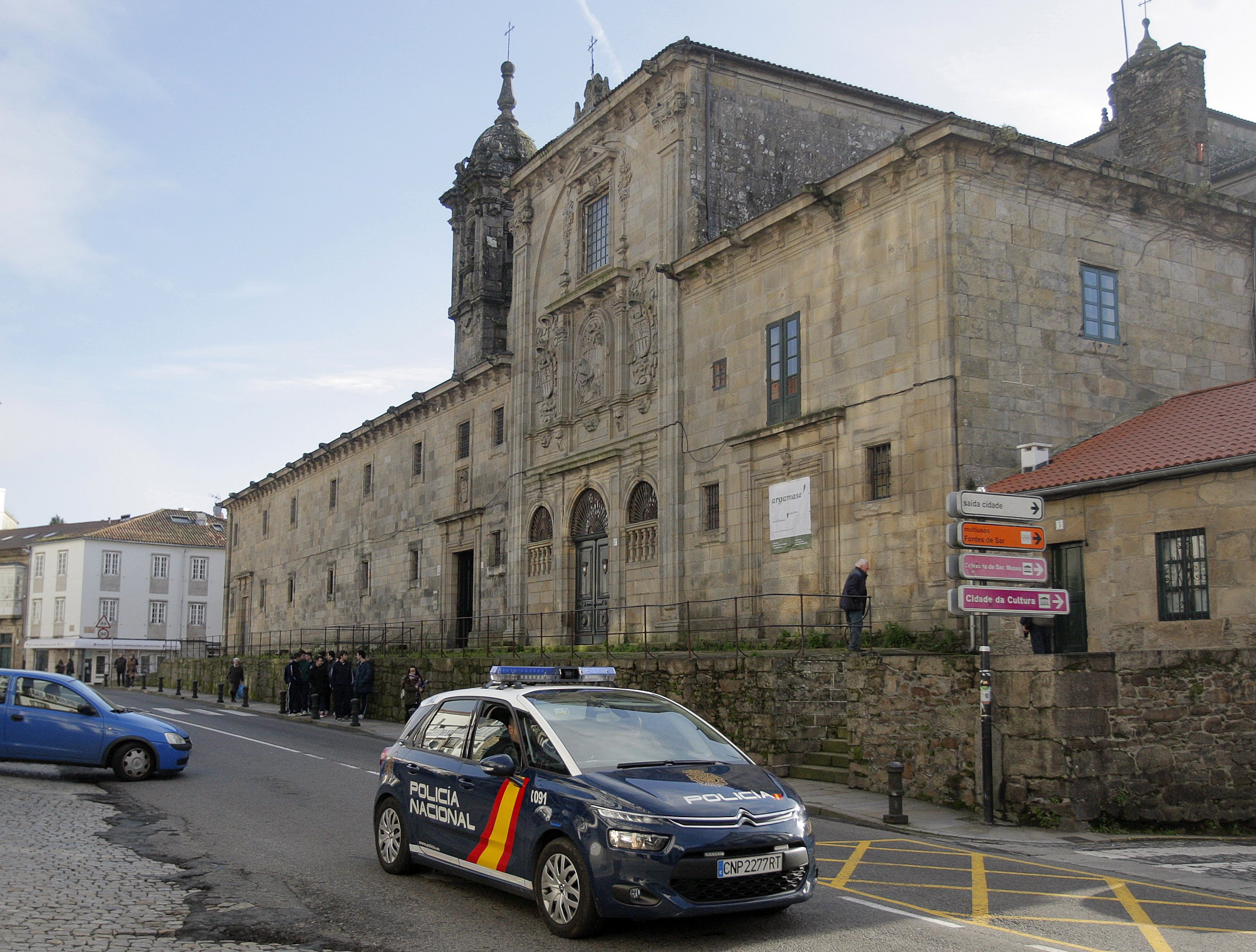 Un vehculo de la Polica Nacional en Galicia.