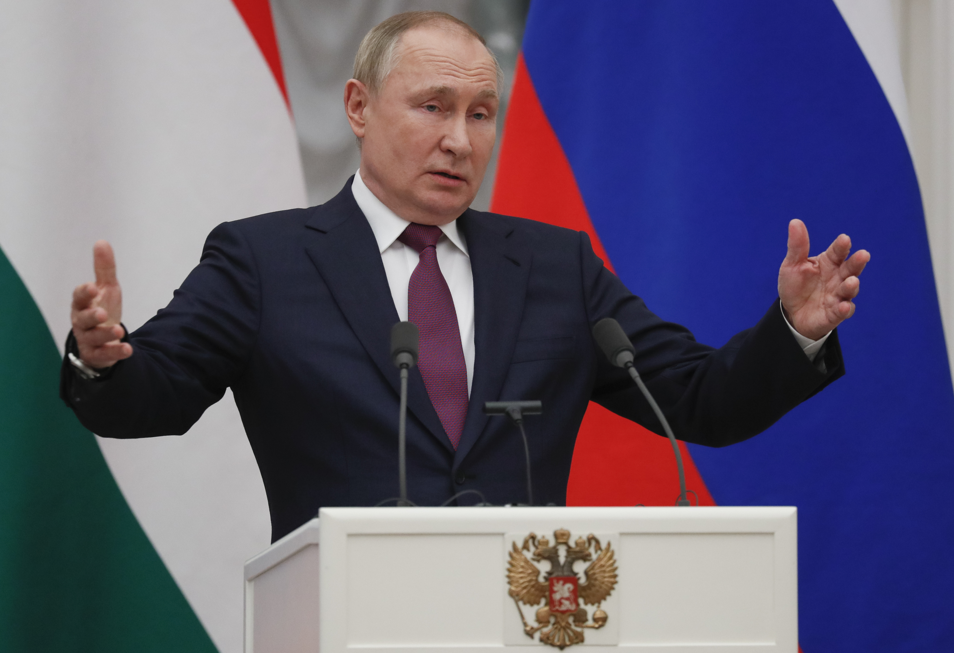 El presidente ruso, Vladimir Putin, ayer, en Moscú.