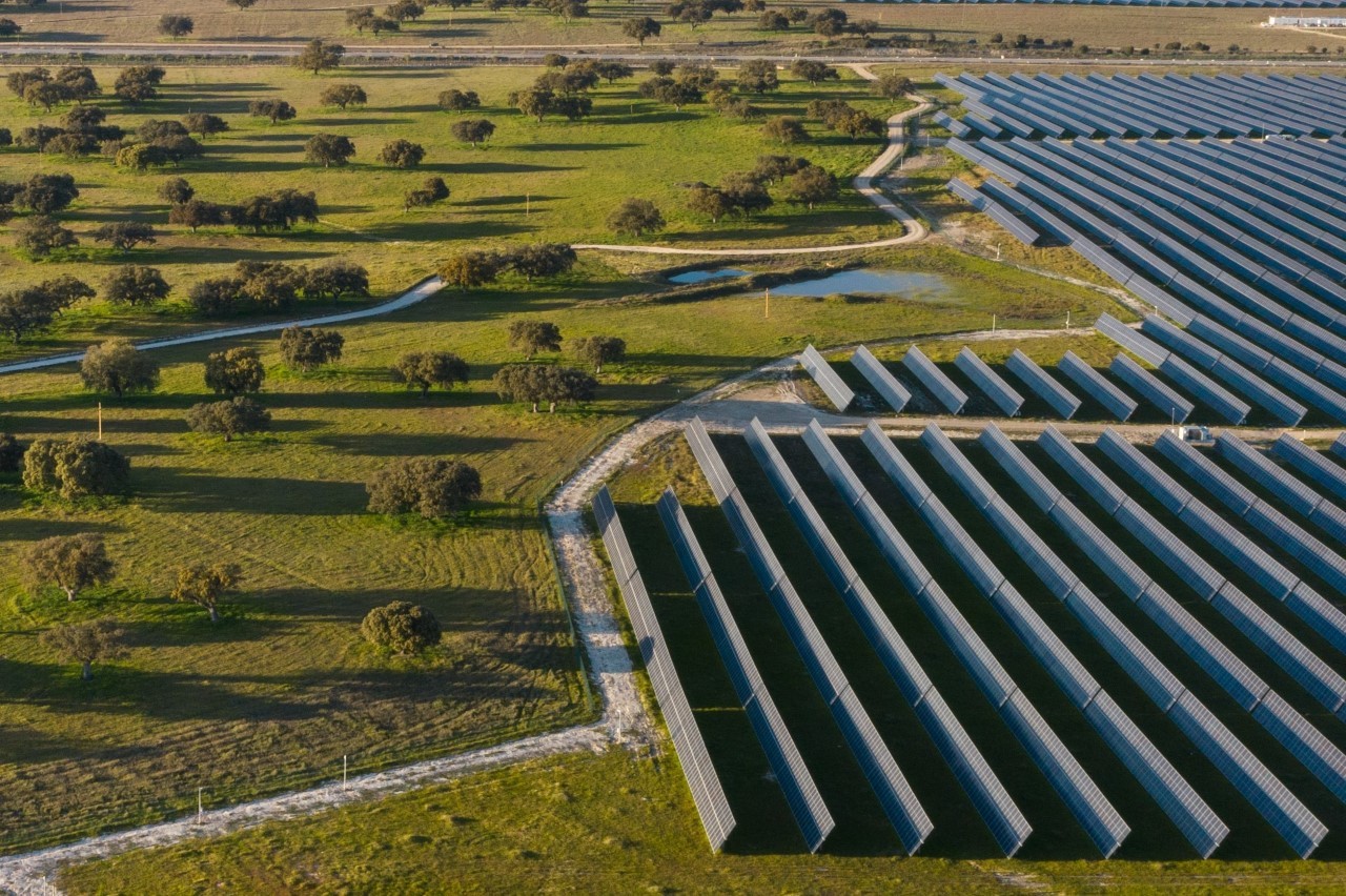 Planta fotovoltaica en Talayuela, Extremadura.