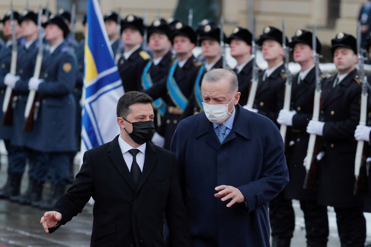 El presidente ucraniano junto a su homlogo turco.
