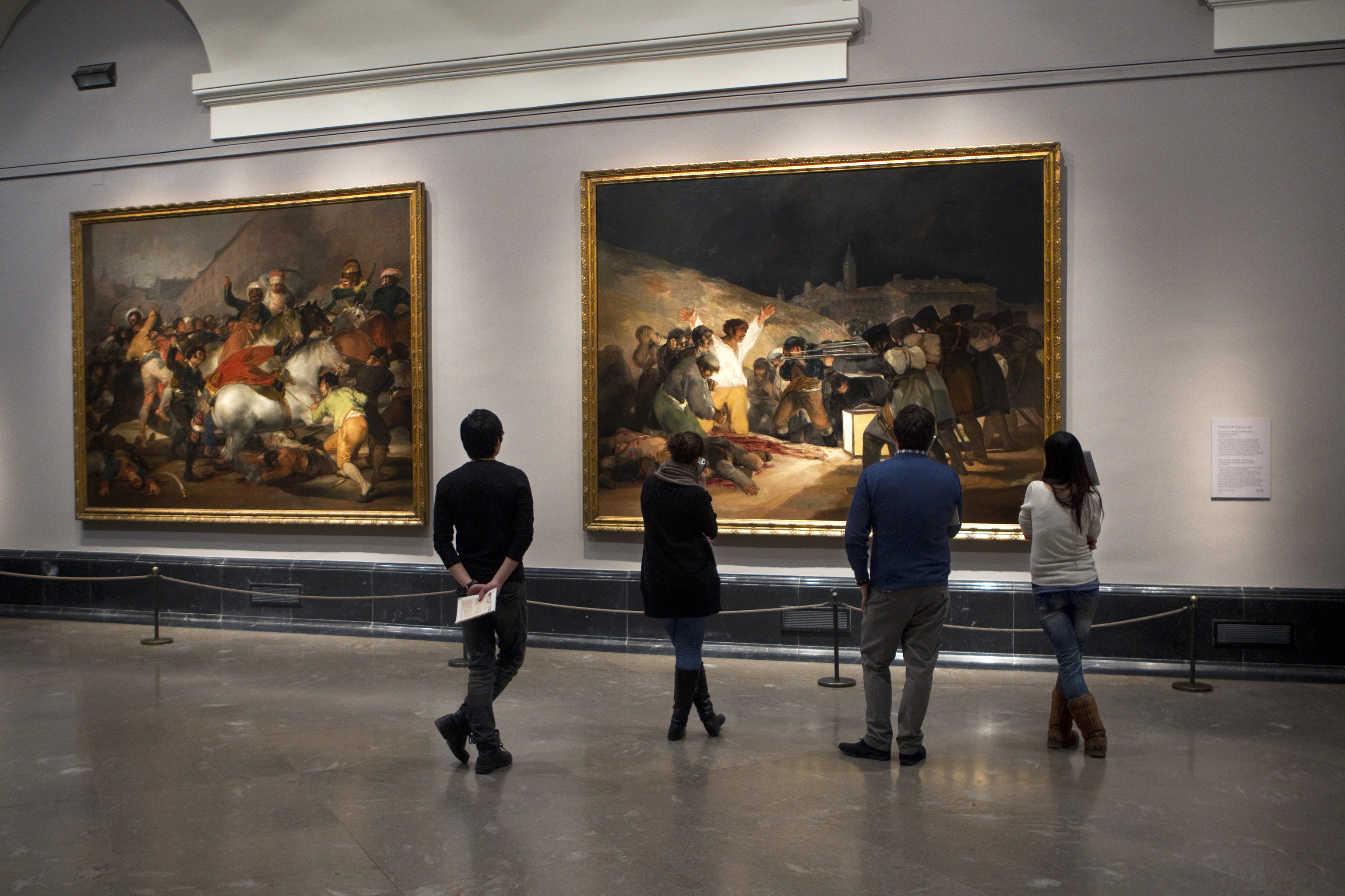 Sala dedicada a Goya en el Museo del Prado.