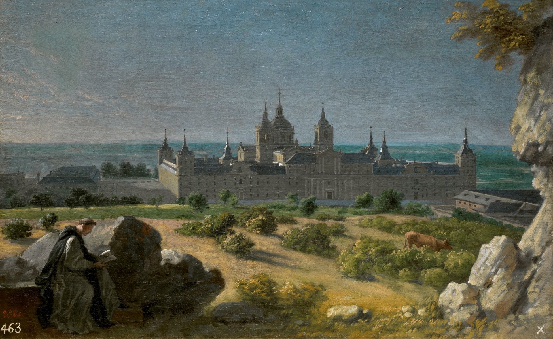 'Vista del monasterio del Escorial', cuadro de Michel-Ange Houasse.