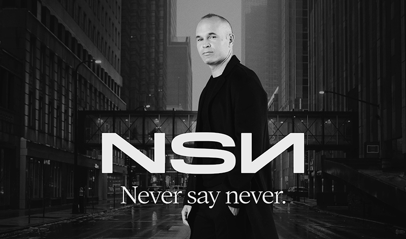 Andrs Iniesta es la imagen de su agencia, que ahora se llama Never Say Never.