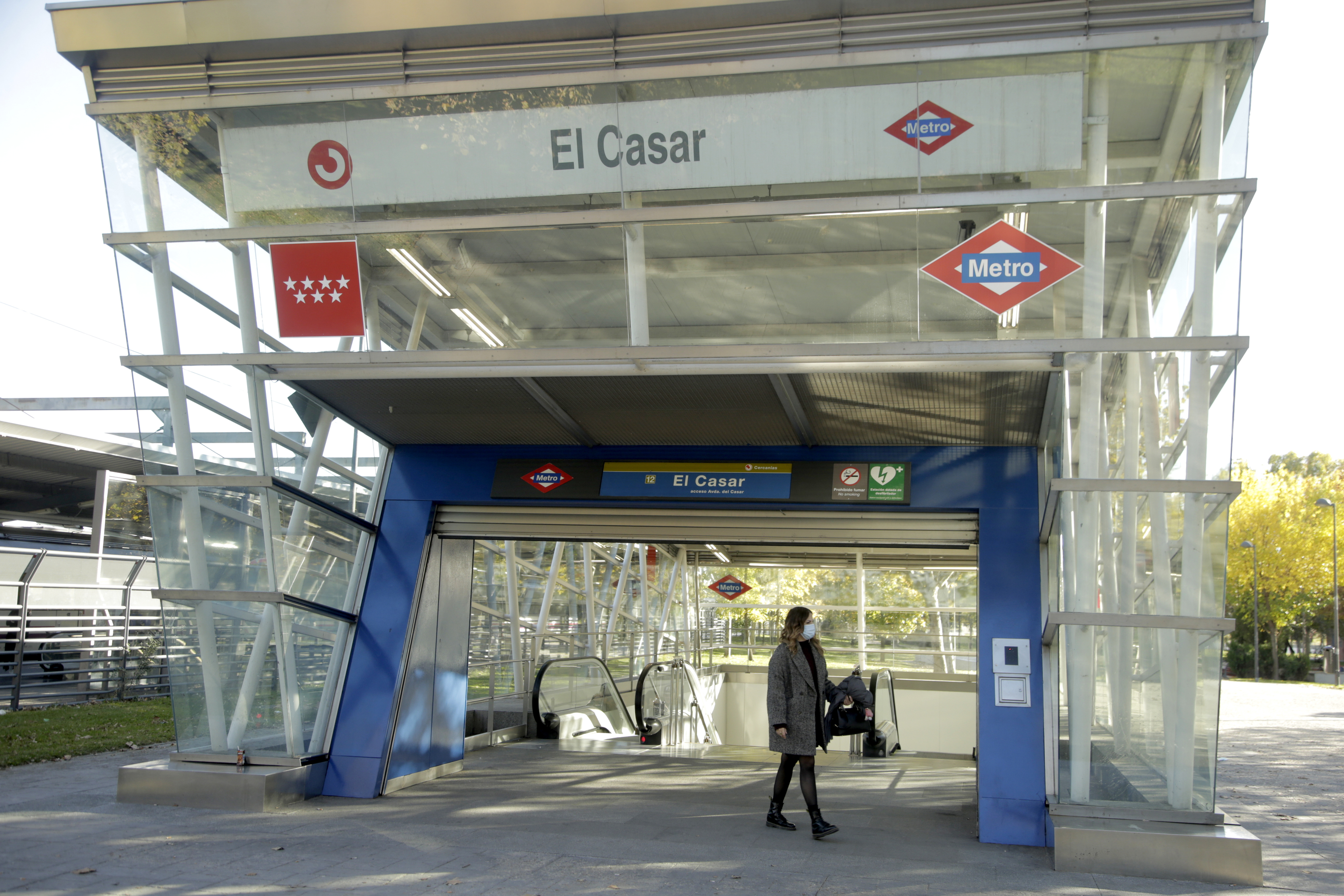 La estacin de Metro de El Casar, en la localidad de Getafe.