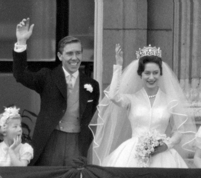 La princesa Margarita y Tony Armstrong Jones, el día de su boda.