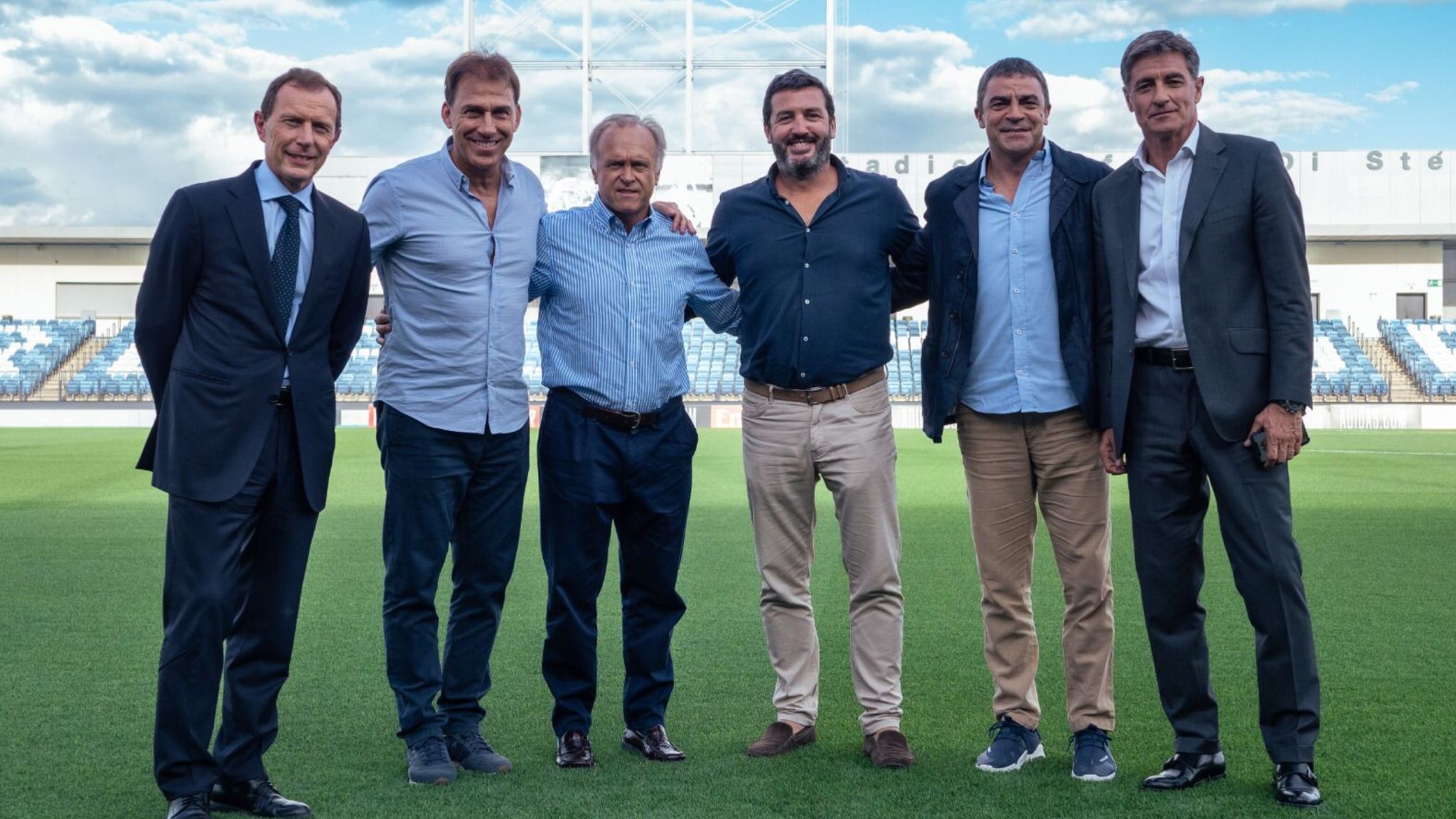 De izquierda a derecha, Butragueo, Martn Vzquez, Pardeza, Iigo de Carlos, Sanchs y Mchel.